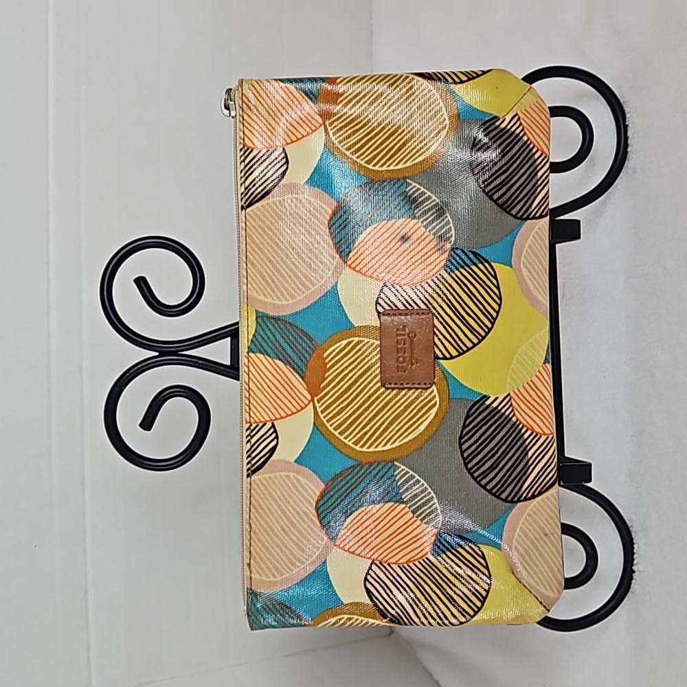 Fossil | Women's Key-Per Boho Retro Coated Canvas Cosmetics Travel Bag